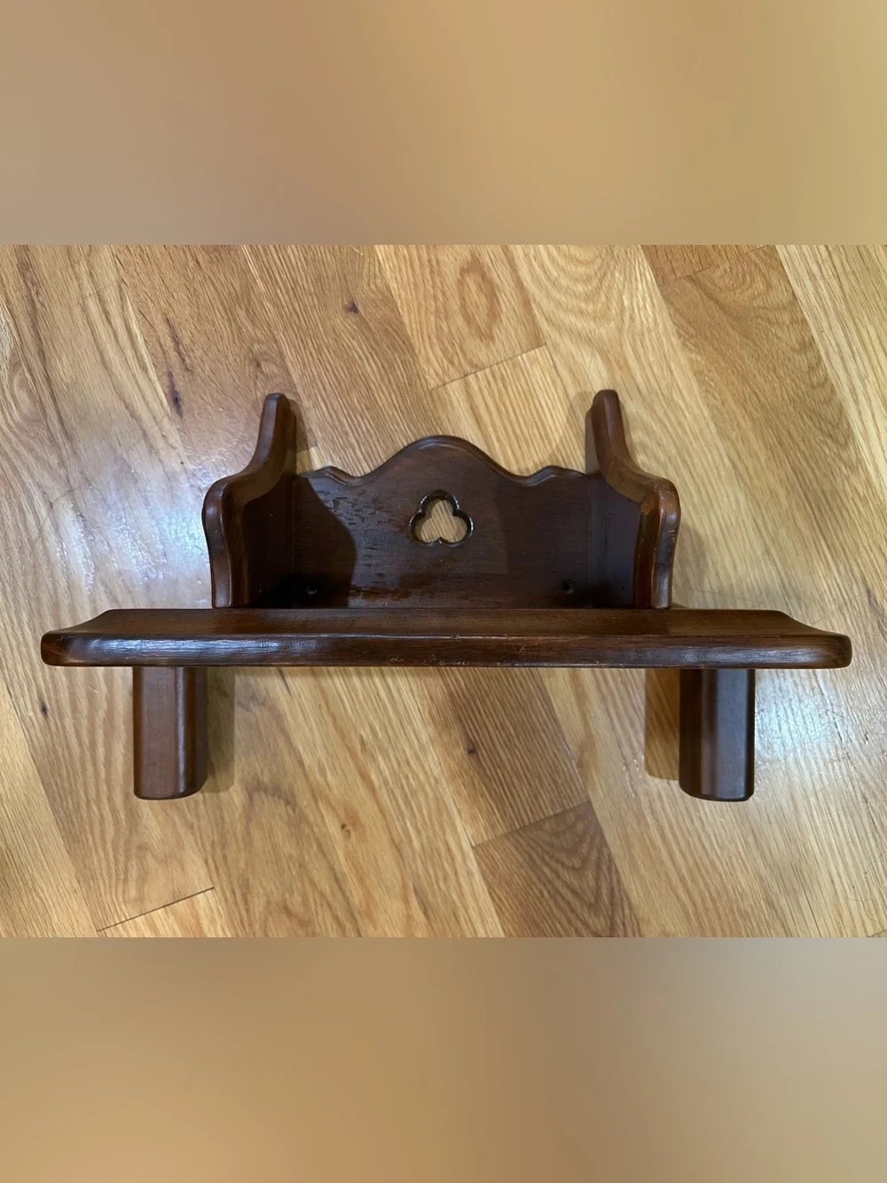 Classic Brown Wood Wall Shelf